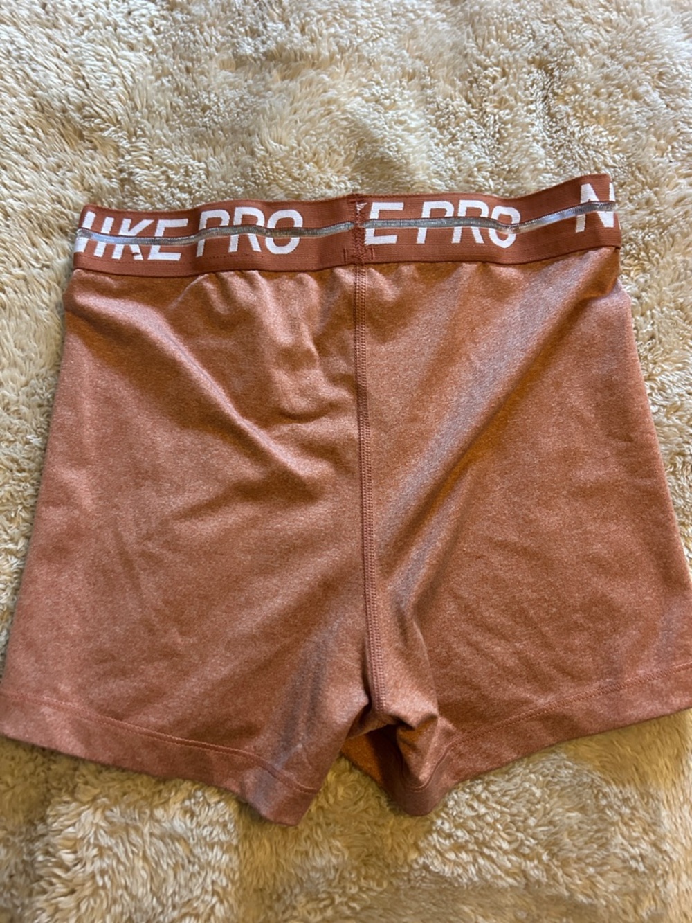 Nike Pro Copper/Rust Performance Shorts - Picture 2 of 2